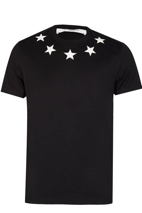 givenchy blue star shirt|givenchy signature t shirt.